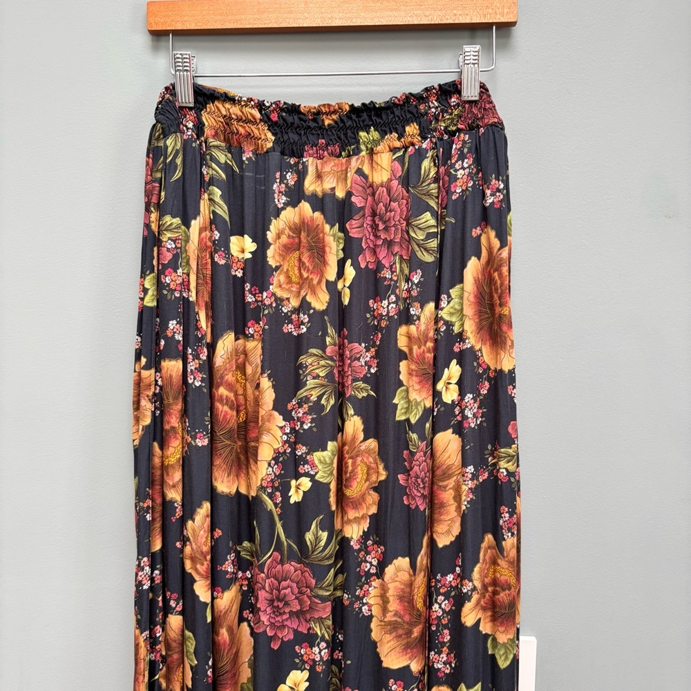AGUA BENDITA Amaia Maxi Skirt Floral Black M - Picture 3 of 15